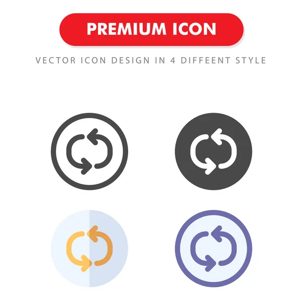 Icon Pack Isoliert Auf Weißem Hintergrund Wiederholen Für Ihr Websitedesign — Stockvektor