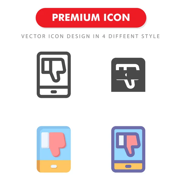Abneigung Gegen Symbolpaket Isoliert Auf Weißem Hintergrund Für Ihr Websitedesign — Stockvektor