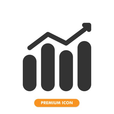 Grafik simgesi beyaz arkaplanda izole edildi. Web sitesi tasarımın için, logo, uygulama, UI. Vektör grafik çizimi ve düzenlenebilir felç. EPS 10.
