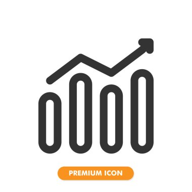 Grafik simgesi beyaz arkaplanda izole edildi. Web sitesi tasarımın için, logo, uygulama, UI. Vektör grafik çizimi ve düzenlenebilir felç. EPS 10.