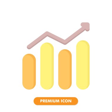 Grafik simgesi beyaz arkaplanda izole edildi. Web sitesi tasarımın için, logo, uygulama, UI. Vektör grafik çizimi ve düzenlenebilir felç. EPS 10.