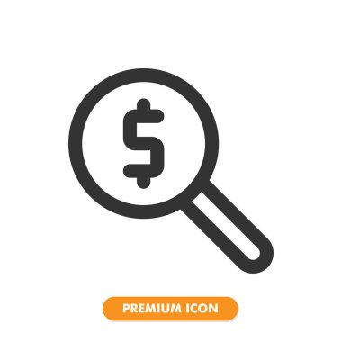 Arama simgesi beyaz arkaplanda izole edildi. Web sitesi tasarımın için, logo, uygulama, UI. Vektör grafik çizimi ve düzenlenebilir felç. EPS 10.