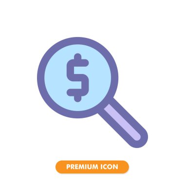 Arama simgesi beyaz arkaplanda izole edildi. Web sitesi tasarımın için, logo, uygulama, UI. Vektör grafik çizimi ve düzenlenebilir felç. EPS 10.