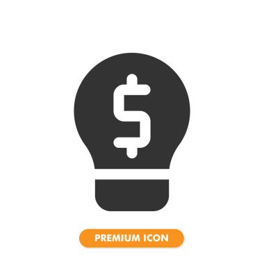 Beyaz arkaplanda izole edilmiş bir fikir simgesi. Web sitesi tasarımın için, logo, uygulama, UI. Vektör grafik çizimi ve düzenlenebilir felç. EPS 10.