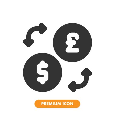 Değişim simgesi beyaz arkaplanda izole edildi. Web sitesi tasarımın için, logo, uygulama, UI. Vektör grafik çizimi ve düzenlenebilir felç. EPS 10.