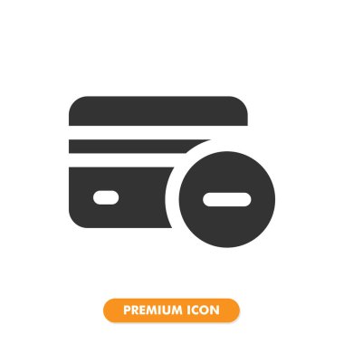 Beyaz arka planda izole edilmiş bir kredi kartı simgesi. Web sitesi tasarımın için, logo, uygulama, UI. Vektör grafik çizimi ve düzenlenebilir felç. EPS 10.