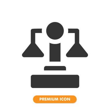 Beyaz arkaplanda denge simgesi izole edildi. Web sitesi tasarımın için, logo, uygulama, UI. Vektör grafik çizimi ve düzenlenebilir felç. EPS 10.