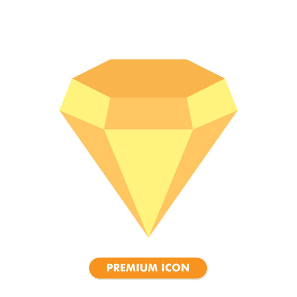 diamond icon isolated on white background. for your web site design, logo, app, UI. Vector graphics illustration and editable stroke. EPS 10.