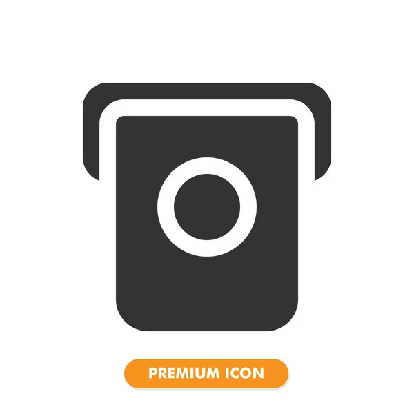Atm Machine Icon Isoliert Auf Weißem Hintergrund Für Ihr Websitedesign — Stockvektor