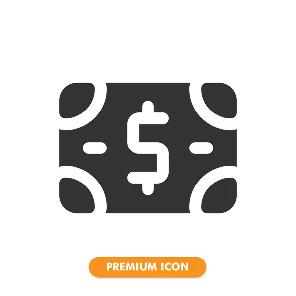 Geld Symbol Isoliert Auf Weißem Hintergrund Für Ihr Websitedesign Logo — Stockvektor