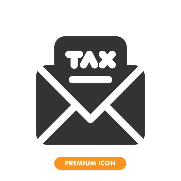 Vergi simgesi beyaz arkaplanda izole edildi. Web sitesi tasarımın için, logo, uygulama, UI. Vektör grafik çizimi ve düzenlenebilir felç. EPS 10.