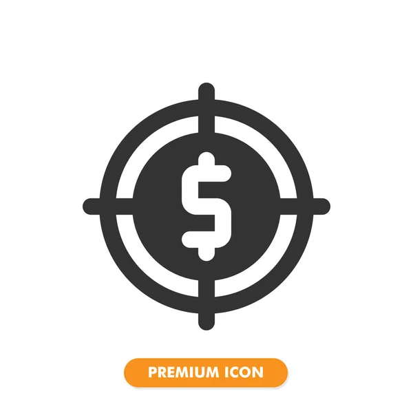 Значок Цели Выделен Белом Фоне Дизайна Вашего Сайта Логотипа Приложения — стоковый вектор