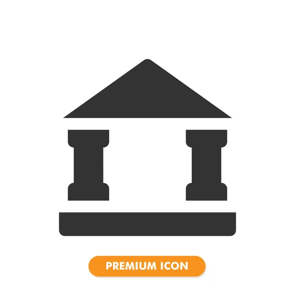 Иконка Банка Выделена Белом Фоне Дизайна Вашего Сайта Логотипа Приложения — стоковый вектор