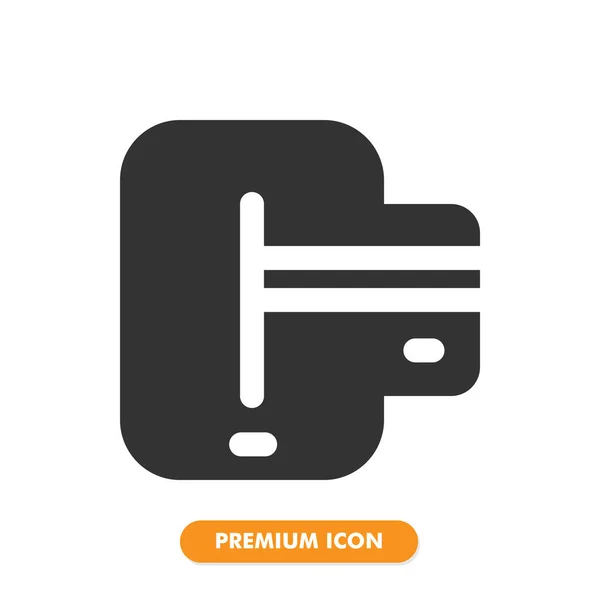 Kreditkartenzahlung Symbol Isoliert Auf Weißem Hintergrund Für Ihr Websitedesign Logo — Stockvektor