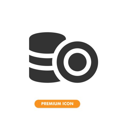 Bozuk para ikonu paketi beyaz arkaplanda izole edildi. Web sitesi tasarımın için, logo, uygulama, UI. Vektör grafik çizimi ve düzenlenebilir felç. EPS 10.