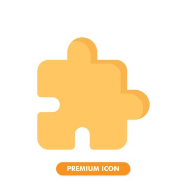Beyaz arkaplanda bulmaca simgesi paketi izole edildi. Web sitesi tasarımın için, logo, uygulama, UI. Vektör grafik çizimi ve düzenlenebilir felç. EPS 10.