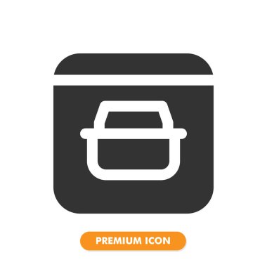 Beyaz arkaplanda çevrimiçi dükkan simgesi paketi izole edildi. Web sitesi tasarımın için, logo, uygulama, UI. Vektör grafik çizimi ve düzenlenebilir felç. EPS 10.