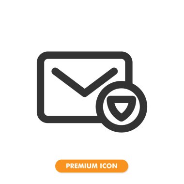 Beyaz arkaplanda izole edilmiş koruma simgesi paketi. Web sitesi tasarımın için, logo, uygulama, UI. Vektör grafik çizimi ve düzenlenebilir felç. EPS 10.