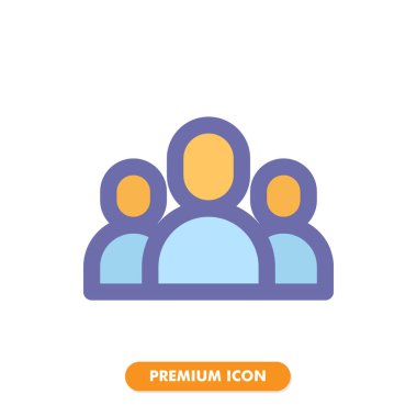 izleyici simgesi beyaz arkaplanda izole edildi. Web sitesi tasarımın için, logo, uygulama, UI. Vektör grafik çizimi ve düzenlenebilir felç. EPS 10.