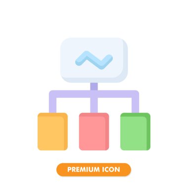 Sunucu simgesi paketi beyaz arkaplanda izole edildi. Web sitesi tasarımın için, logo, uygulama, UI. Vektör grafik çizimi ve düzenlenebilir felç. EPS 10.