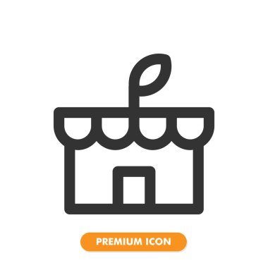 Dükkan simgesi paketi beyaz arkaplanda izole edildi. Web sitesi tasarımın için, logo, uygulama, UI. Vektör grafik çizimi ve düzenlenebilir felç. EPS 10.
