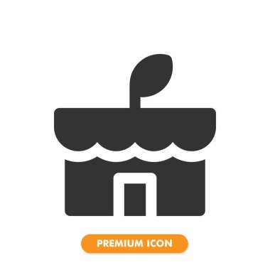 Dükkan simgesi paketi beyaz arkaplanda izole edildi. Web sitesi tasarımın için, logo, uygulama, UI. Vektör grafik çizimi ve düzenlenebilir felç. EPS 10.