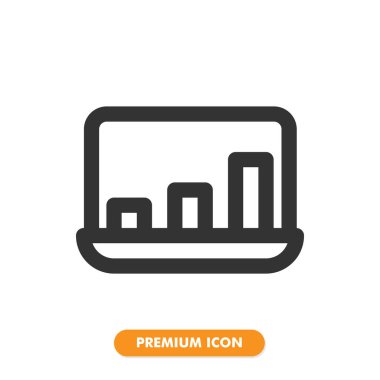 Grafik simgesi beyaz arkaplanda izole edildi. Web sitesi tasarımın için, logo, uygulama, UI. Vektör grafik çizimi ve düzenlenebilir felç. EPS 10.