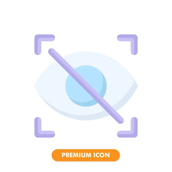 Kein Vision Icon Pack Isoliert Auf Weißem Hintergrund Für Ihr — Stockvektor