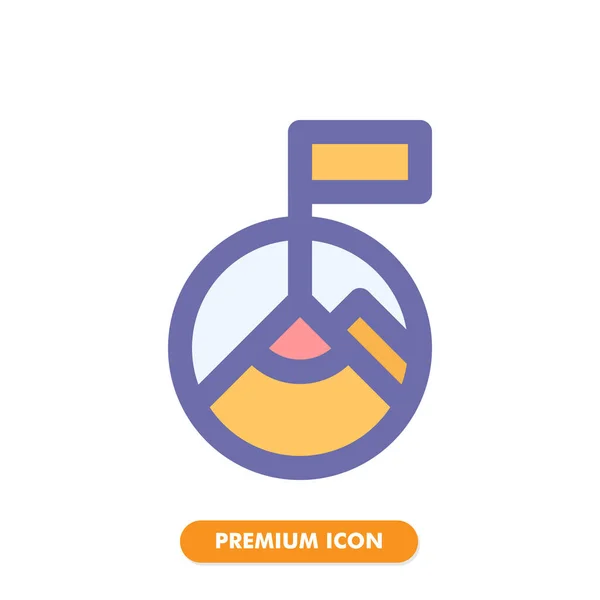 Ziel Icon Pack Isoliert Auf Weißem Hintergrund Für Ihr Websitedesign — Stockvektor