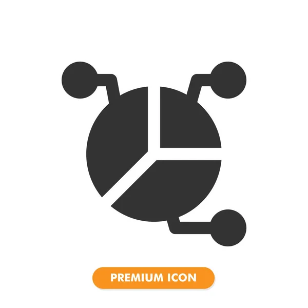Kuchendiagramm Icon Pack Isoliert Auf Weißem Hintergrund Für Ihr Websitedesign — Stockvektor