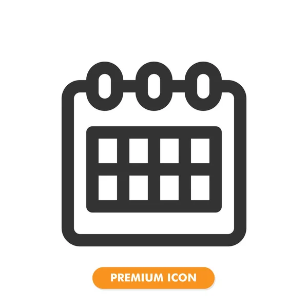 Takvim simgesi paketi beyaz arkaplanda izole edildi. Web sitesi tasarımın için, logo, uygulama, UI. Vektör grafik çizimi ve düzenlenebilir felç. EPS 10.