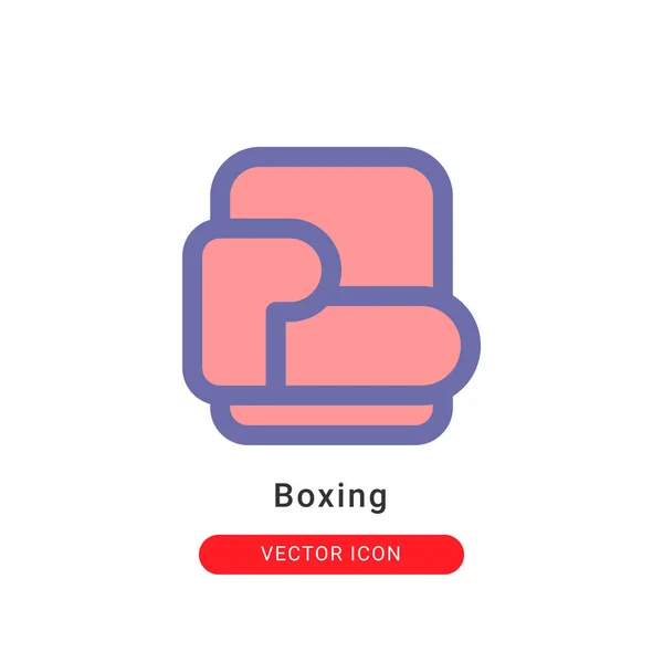 Ícone Luva Boxe Estilo Cor Cheia Para Design Logotipo Seu — Vetor de Stock