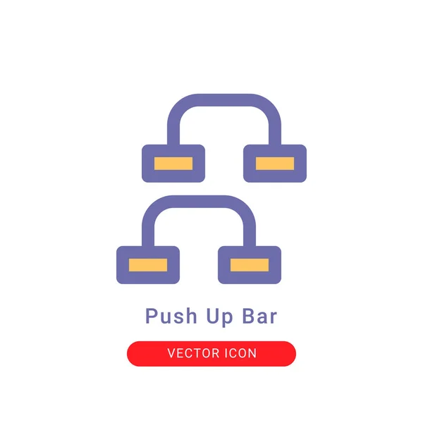 Push Bar Icon Filled Color Style Вашего Дизайна Сайта Логотипа — стоковый вектор