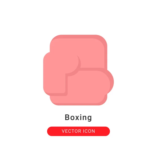 Икона Боксерской Перчатки Плоском Стиле Вашего Дизайна Сайта Логотипа Векторная — стоковый вектор
