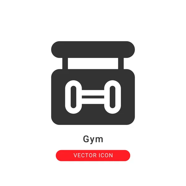 Gym Icon Glyph Style Your Website Design Logo Vector Graphics — Stock Vector