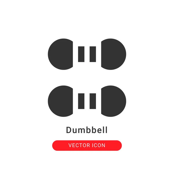 Икона Гантели Стиле Глифа Вашего Дизайна Сайта Логотипа Векторная Графика — стоковый вектор