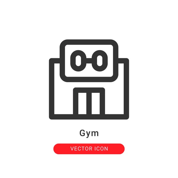 Gym Icon Outline Style Your Website Design Logo Vector Graphics — Stock Vector