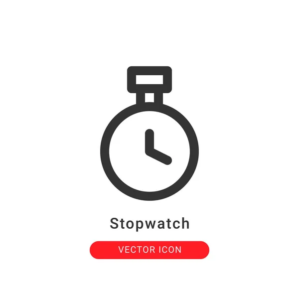 Stoppuhr Symbol Umrissstil Für Ihr Website Design Und Logo Vektorgrafik — Stockvektor