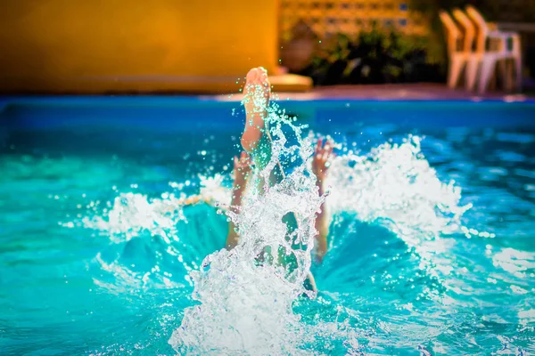 Splash Swimming Pool Stock Image