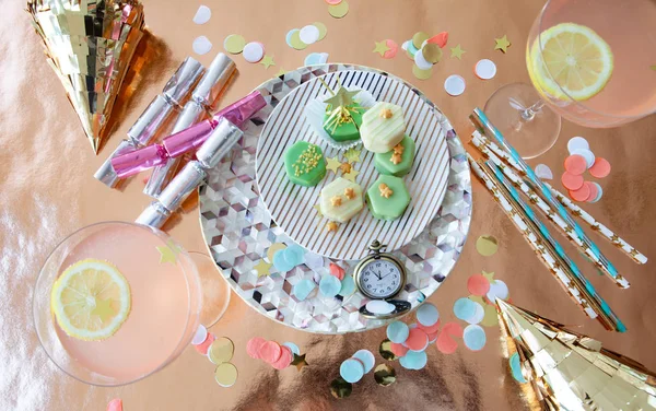 Des Friandises Accessoires Colorés Pour Une Fête Nouvel 2018 2019 — Photo