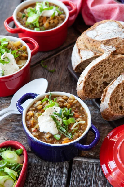 Tuzlu mercimek çorbası