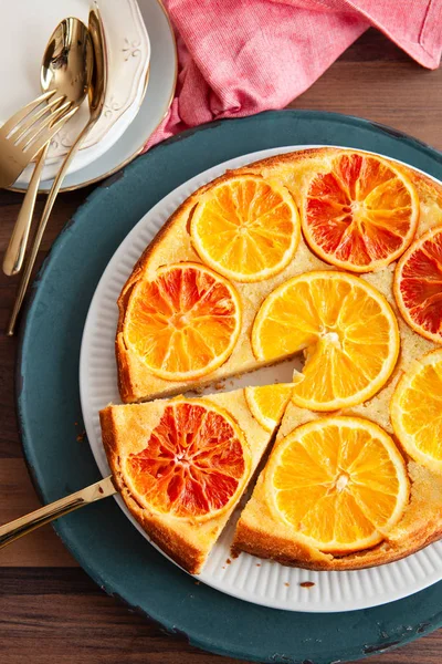 Gâteau fruité aux oranges — Photo