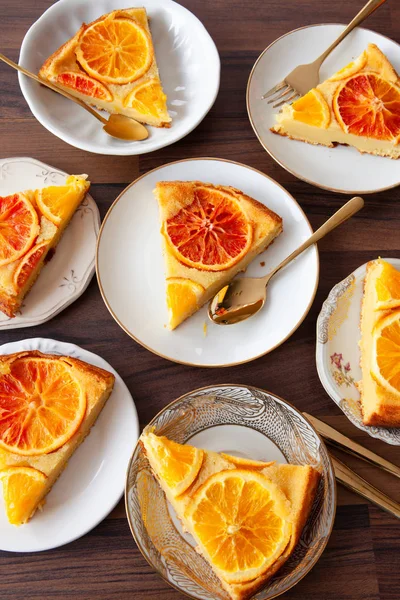 Gâteau fruité aux oranges — Photo