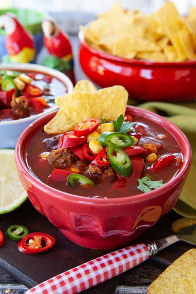 Fierbinte chili con carne — Fotografie, imagine de stoc