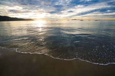 Sabah güzel Da Nang plaj - Vietnam Manzara