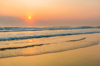 My Khe Beach Da Nang 'da güzel bir gün doğumu.