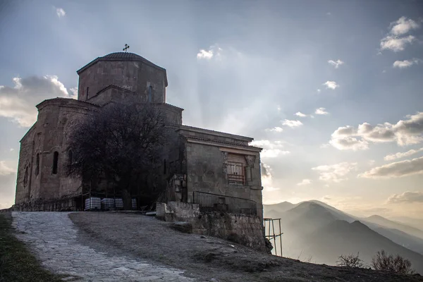 Ancient Jvari Monastery Georgian Mountains — Stock Photo, Image