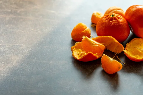 Mandarin Gray Table — Stock Photo, Image