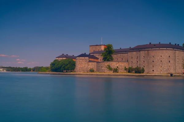 Fortaleza Vaxholm Sueco Vaxholms Fastning Uma Fortificação Histórica Ilha Vaxholmen — Fotografia de Stock