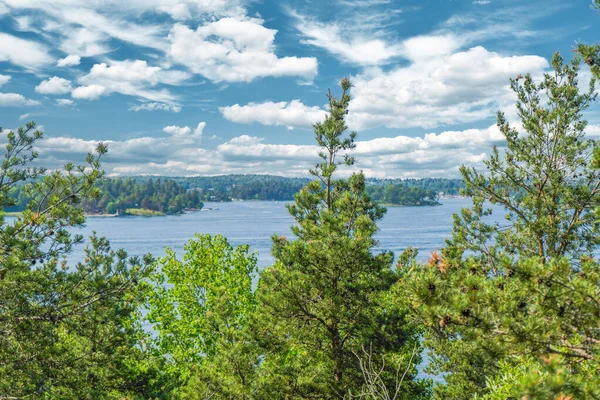 Panorama Archipelagu Sztokholmskim Zdjęcie Szwedzkiej Natury Skandynawia Europa Północna — Zdjęcie stockowe